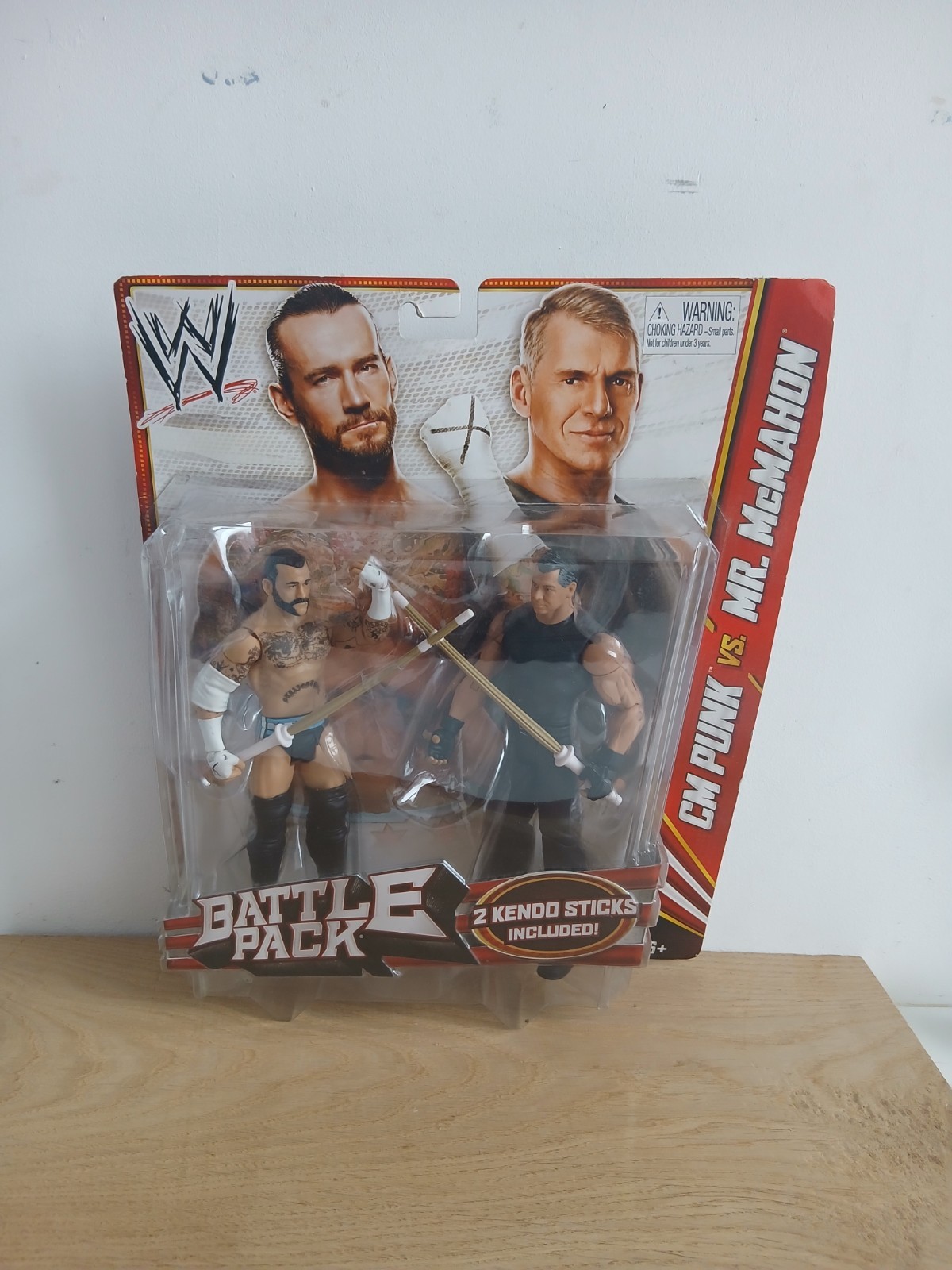 CM Punk Vince Mcmahon Wrestling Figures Battle Pack Series Mattel New