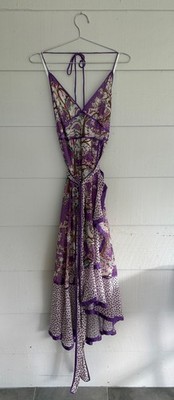 marc jacobs paisley purple collection dress size 8