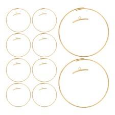 12 Pcs Dream Catcher Round Ring Boho Wreath Rings Floral Hoops for Wreaths