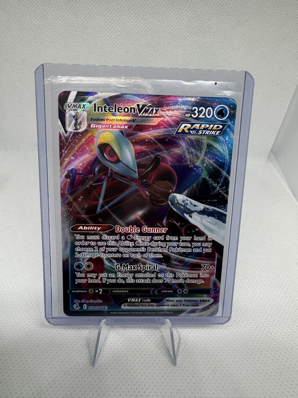 Inteleon VMAX 079/264 Swsh08: Fusion Strike Holo