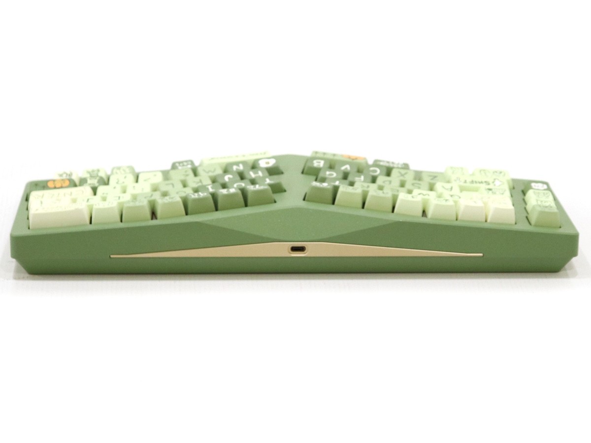 Qwertykeys Neo Ergo Mechanical Keyboard (Spray-Coated Avocado