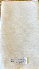 White Opalescent Zweigart Aida 14 count 18  x 21  Cross Stitch Fabric