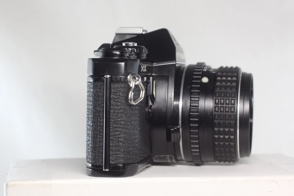 AS IS Pentax ME 35mm SLR Film Camera + SMC Pentax-M 50mm F/1.4 Lens From Japan - Image 3 of 4