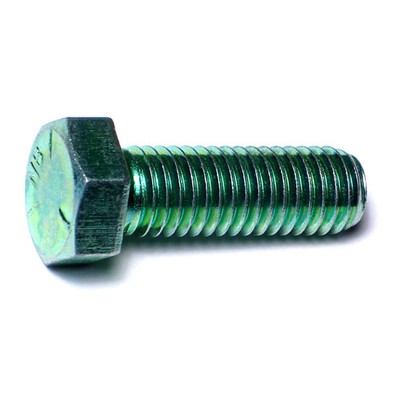 1/2''-13 x 1-1/2'' Green Rinsed Zinc Grade 5 Hex Cap Screws (92 pcs.)