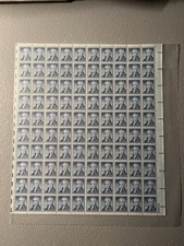 Scott 1038 James Monroe 1954 US Full Sheet Of 100 MNH OG