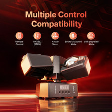 4-in-1 LED Party Light with Beam/Ball/ Star Strobe DMX Remote for Home KTV