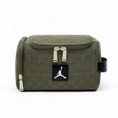 Air Jordan Monogram Logo Jacquard Dopp Kit 5.9L Luxury Travel Bag