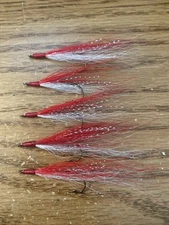 Bucktail River Streamer Flies- Hand Tied - Walleye, White Bass, Salmon (1834)