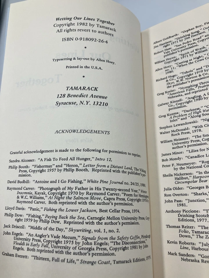 Североамериканские рыболовные стихи винтажные в мягкой обложке смачивание наших лесок вместе - Изображение 4 из 4
