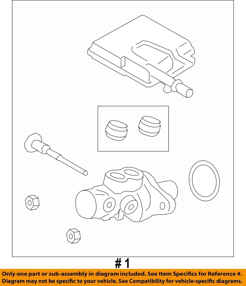 Used Brake Master Cylinder fits: 2013 Ford C-max  Grade A - Image 4 of 4