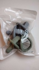 4 pcs Soother Pacifier,Food Silicone Pacifiers with Handle
