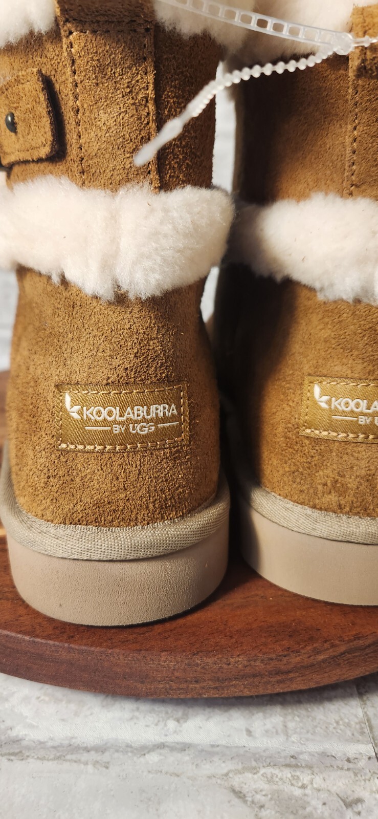 Koolaburra by UGG Suede Mini Winter Boots Barlee Women's Chestnut 11