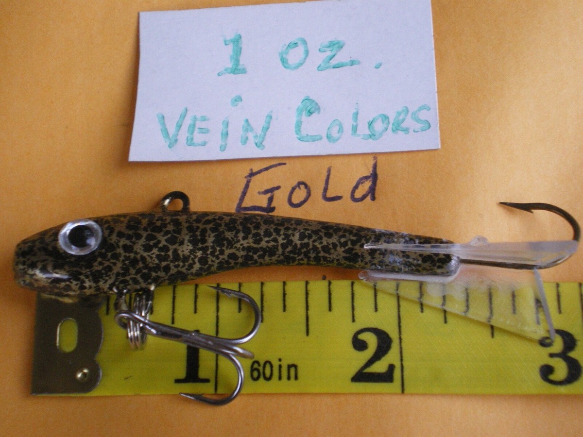 3 Esche Da Pesca Minnow Jigging 1 Oz – Fatte A Mano, 14 Colori Scegli Tu! Per Pesce Persico, Bass - Foto 4