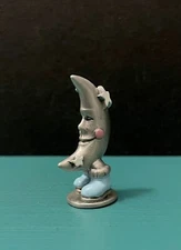 Hudson Pewter Crescent Moon Man Face Shoes Stars Astrology Miniature Figurine