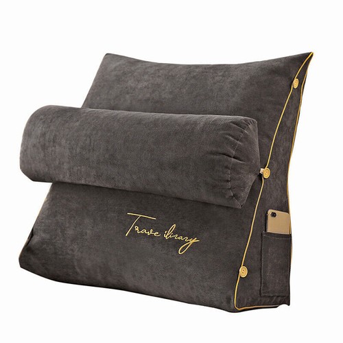 Triangle Reading Pillow Sofa Waist Cushion Wedge Backrest Soft Back Rest Pillows - Picture 15 of 39
