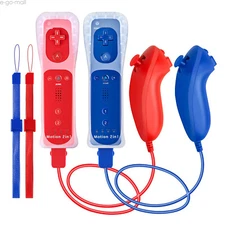 Wireless Bluetooth Remote Controller with Motion Plus Nunchuck for Wii & Wii U