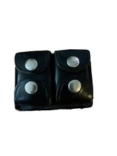 Vintage Jay-Pee Leather Double Ammo Cartridge Pouch for Belt - Hunting Accessory
