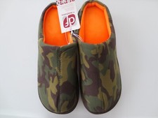 NEW Women 9-10 EU42 43 Boy YOUTH 7 DEARFOAMS Slippers Camo Hunter Orange