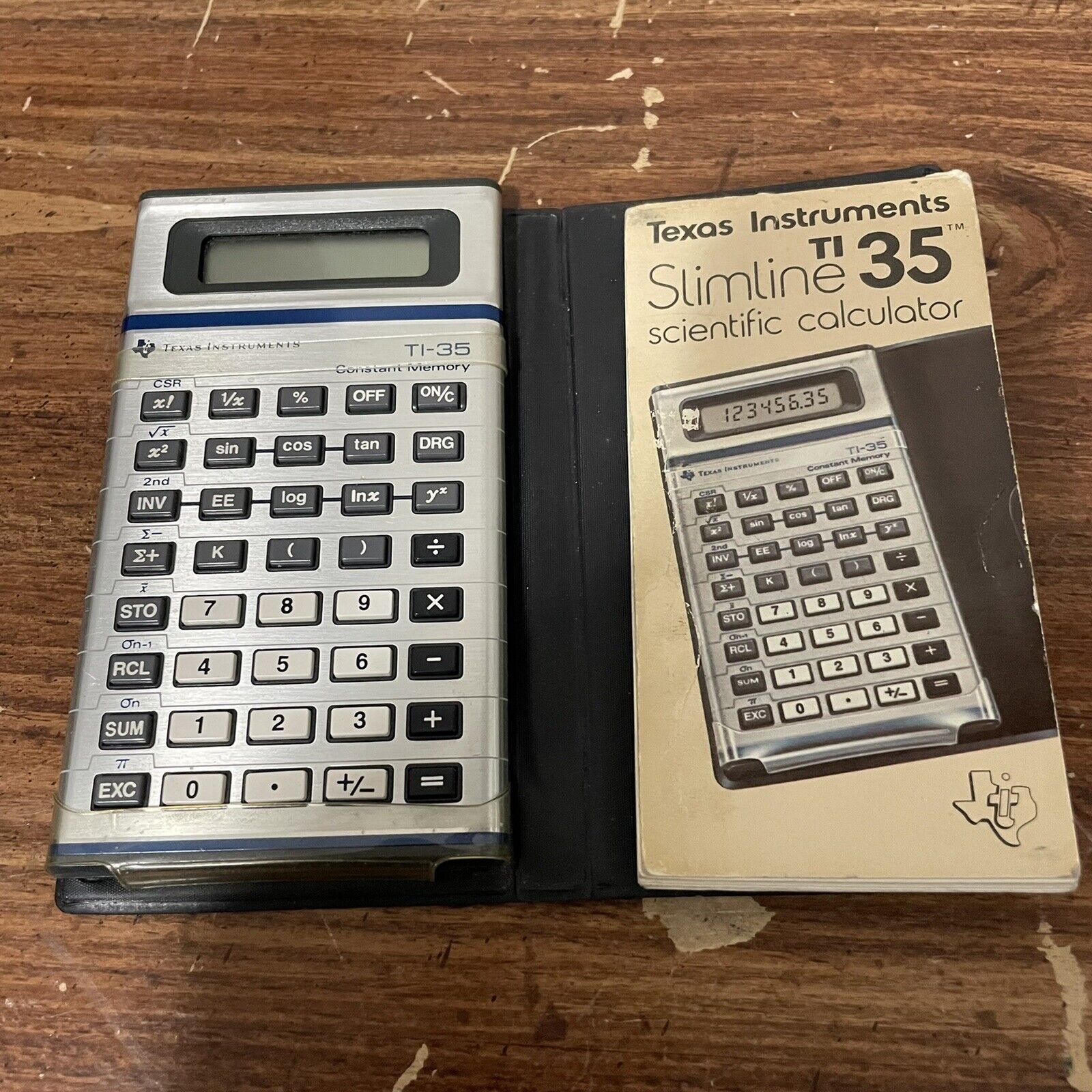 Vintage Texas Instruments TI - 魅力的な Collectible Memory Constant Calculator 35II 【SALE／80%OFF】