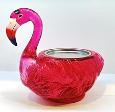 BATH & BODY WORKS FLAMINGO WATER GLOBE 3-WICK PEDESTAL CANDLE HOLDER NEW!