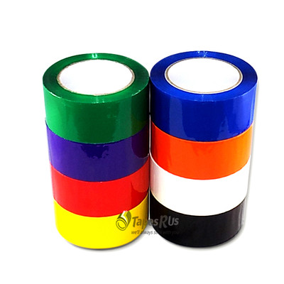 2'' IN. x 110 YDS. COLOR CARTON SEALING PACKING TAPE - 9 COLORS AVAILABLE