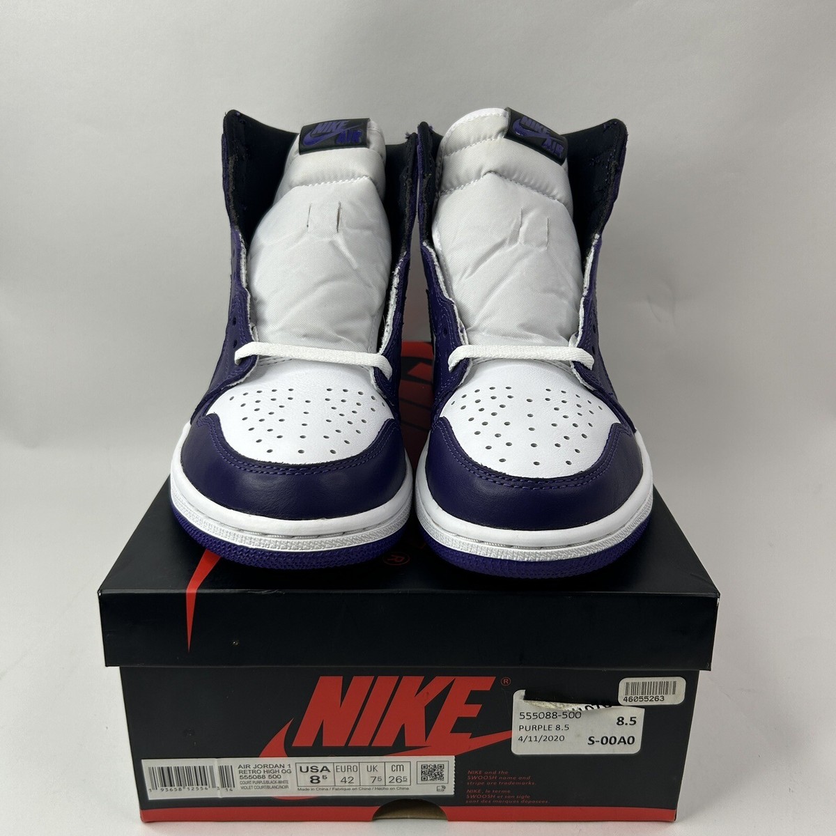 Nike Air Jordan 1 Retro High OG “Court Purple 2.0” 555088-500