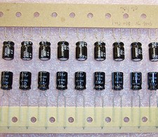 QTY 100 220uf 25V RADIAL ALUMINUM ELECTROLYTIC CAPACITOR SME25VB220M8X11.5 NCC