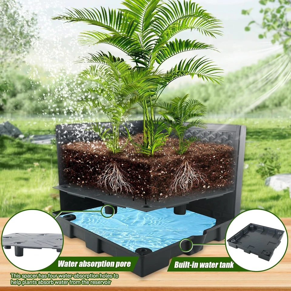 2 PIEZAS Maceta de Tomate con Cama de Jardín Elevada con Enrejado, 44.8" Autónoma EE. UU. Foto 2 de 4