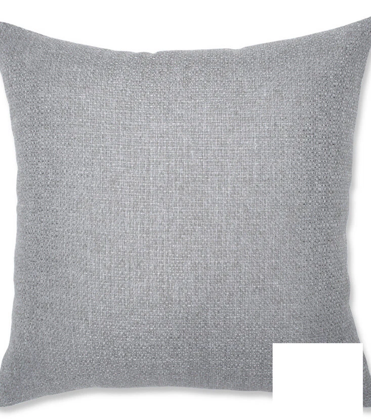 Pillow Perfect Set Of 2 Sonoma Silver 16.5” 2 Throw Pillows, Pair