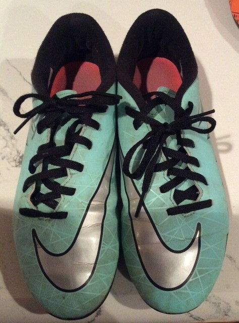 Nike Swoosh Hypervenom Cleats Youth Size 4 Soccer - Teal | eBay