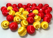 Satin Ball Christmas Ornaments 1 3/4 Inch Lot of 40     X5