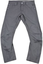 Jack & Jones Men's Denim Jeans Anti-fit Grey Cotton Pocket Button Fly