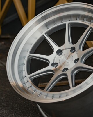 4 PCS 18x10.5 5x114.3 +15 Aodhan DSX Silver Machine 18 Inch
