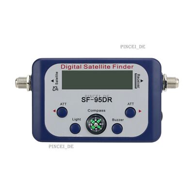 SF-95DRL Digital Satellite   Signal Meter Compass TV Dish FTA LNB Receiver #F14