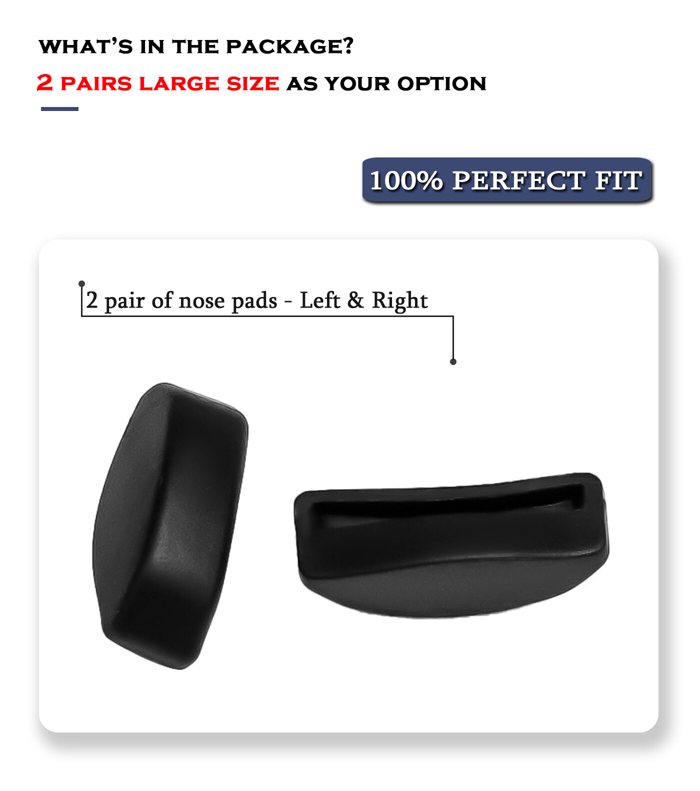 Nose Pads Nosepiece Replacement for Oakley Wildrye OO9230 Sunglass, Thicker Size image 2