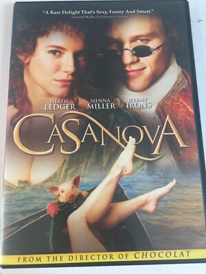 Casanova DVD Heath Ledger Jeremy Irons Ships Free Same Day With Tracking