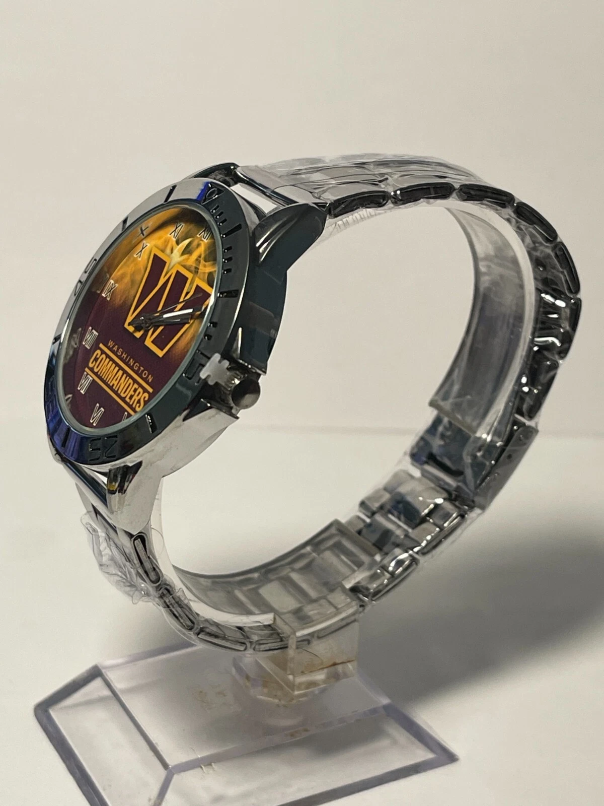 Washington Commanders Stainless Steel Men's Watch