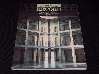1987 APRIL ARCHITECTURAL RECORD MAGAZINE - CORRECTIONAL FACILITIES COVER - E 960