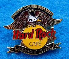 NEWPORT BEACH CANYON CRUISE FOR KIDS AMERICAN BALD EAGLE BIRD Hard Rock Cafe PIN