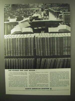 1964 North American Aviation Ad - The Voyage Has Begun
