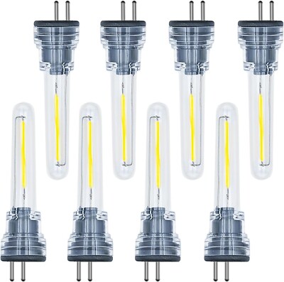 EASYIVY 8er Pack S14 LED Leuchtmittel Plug in 1W S14 Ersatz LED Glühbirnen 2700K Warm...