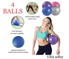 4  Small Exercise 9” Balls Pilates Yoga Core Training Physical therapy Mini Gym