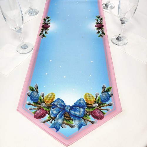 Easter Bead Embroidery Kit Needlepoint Decorative Table Linen Runner runner_210 - Picture 2 of 23