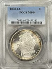 1878-CC Morgan Dollar $1 PCGS MS64 CARSON CITY 90% Silver One US Coin KEY DATE!