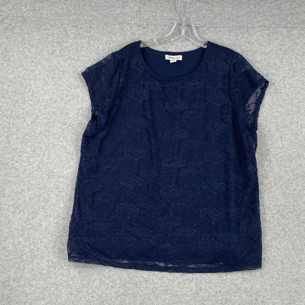 Coldwater Creek Womens Plus Size 1X Pullover Sleeveless Top Shirt