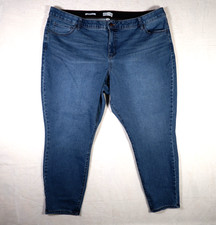 Ava  Viv Women's Blue Jeans Mid Rise Skinny 26 Medium wash