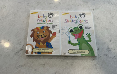 Baby Einstein Lot of 2: Baby Newton & Baby Shakespeare (2002 DVDs)
