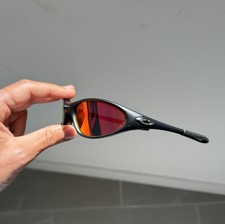 Oakley Minute Black/Red 1.0 Redux Prizm Mens Sunglasses Y2K Vintage Plate 90s