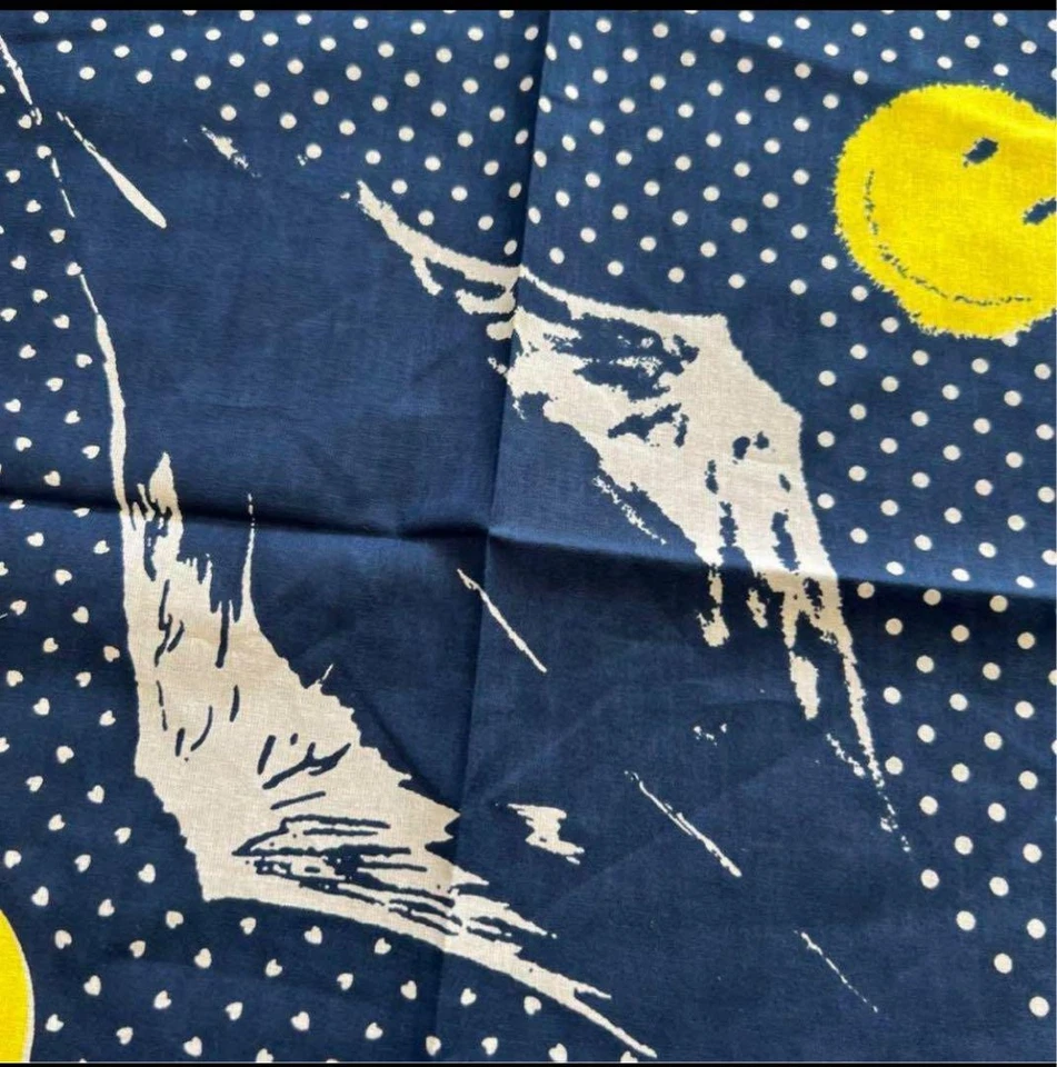 Echarpe mouchoir bandana KAPITAL couleur marine articles de mode 55 cm unisex... - Photo 2/3