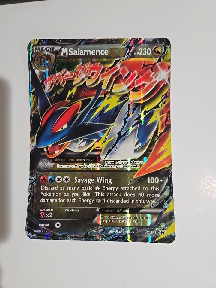 NM - Pokemon TCG - Mega Salamence EX XY171 XY Holo Promo, Nm Jumbo